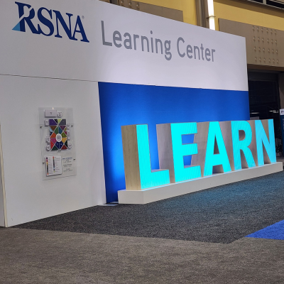 RSNA learn sign at the conference
